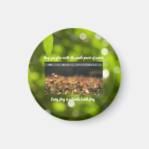 Earth’s Glow and Healing Japanese Flowers/EarthDay マグネット