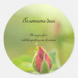 Earth’s Glow and Healing Japanese Flowers/EarthDay ラウンドシール