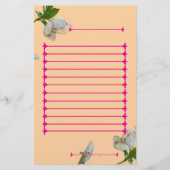 Earth’s Glow and Healing Japanese Flowers/EarthDay 便箋 (裏面)