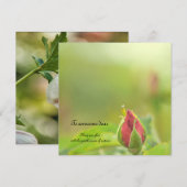 Earth’s Glow and Healing Japanese Flowers/EarthDay 招待状 (正面/裏面)