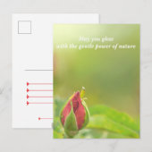 Earth’s Glow and Healing Japanese Flowers/EarthDay 案内ポストカード (正面/裏面)
