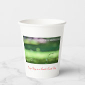 Earth’s Glow and Healing Japanese Flowers/EarthDay 紙コップ (正面)