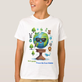 Earth’s Speech: A Call for Protection Tシャツ