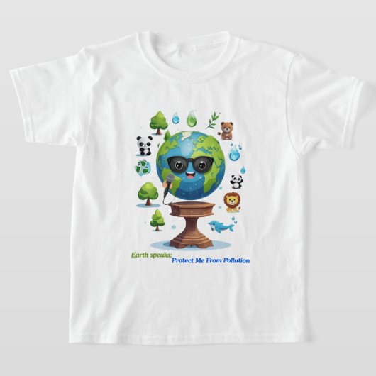 Earth’s Speech: A Call for Protection Tシャツ (レイダウン)