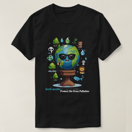 Earth’s Speech: A Call for Protection Tシャツ (デザイン正面)
