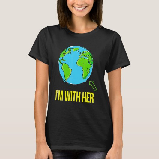 Earth Science Earth Day March Iu2019mとCli Tシャツ (正面)