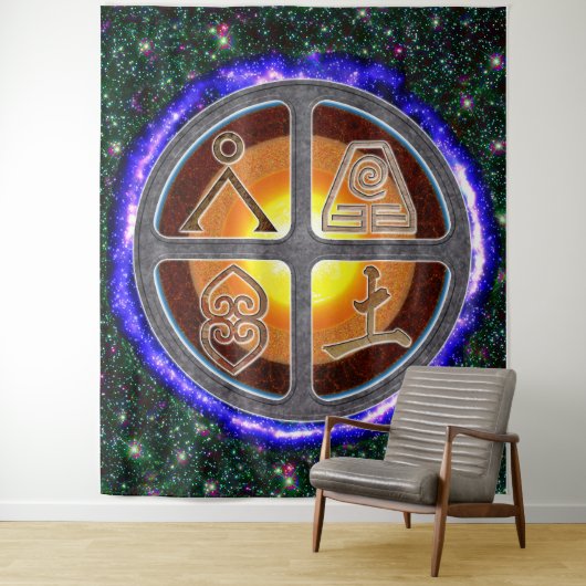 Earth Signs Vertical タペストリー (インサイチュ)