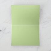 Earth Song Flowing Abstract Sage & Olive Greens カード (内部)