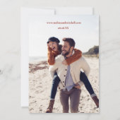 Earth Tone Boho Rainbow Tropicalの結婚写真 招待状 (裏面)