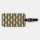 Earth Tone Color Pattern with Ochre ラゲッジタグ (正面横)