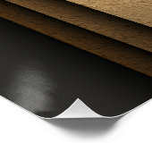 Earth Tone Geometric Layers Abstract ポスター (コーナー)