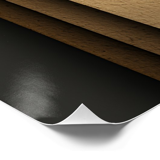 Earth Tone Geometric Layers Abstract ポスター (コーナー)