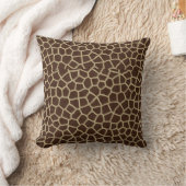 Earth Tone Giraffe Print Pattern Decorative Throw  クッション (ブランケット)