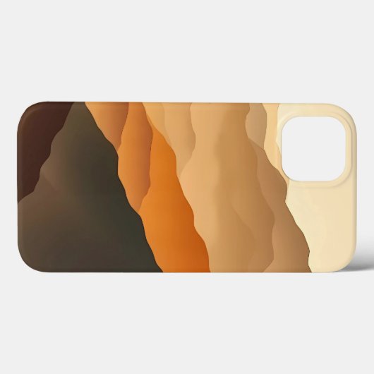 Earth Tone Gradient Desert iPhone Case Case-Mate iPhoneケース (裏面 (横))