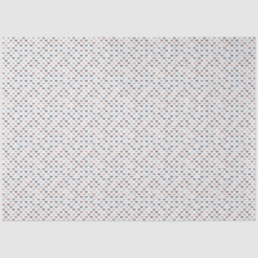 Earth Tone Heart Tissue Paper 薄葉紙 (正面)