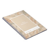 Earth Tone Marble Block Quote Classic ノートブック (右側)