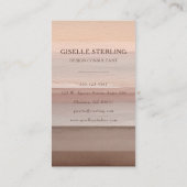 Earth Tone Modern Boho 名刺 (裏面)