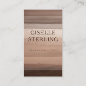 Earth Tone Modern Boho 名刺 (正面)