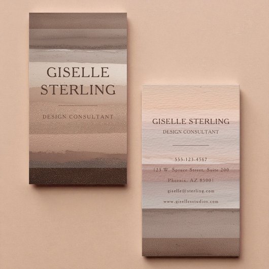 Earth Tone Modern Boho 名刺