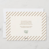 Earth Tone Modern Typography Small Business Logo シーズンカード (裏面)