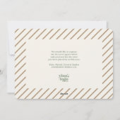 Earth Tone Modern Typography Small Business Logo シーズンカード (裏面)