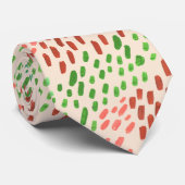 Earth Tone Painted Dots ネクタイ (ロール)