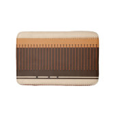 Earth Tone Stripes Minimalist Home Decor バスマット (正面)