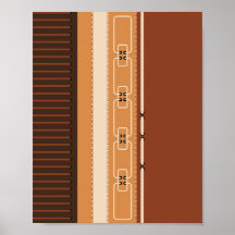 Earth Tone Stripes Minimalist Home Decor