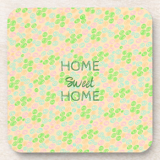 Earth Tone Swirl Pattern コースター (正面)