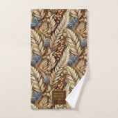 Earth Tonesのメリークリスマスパターン#21 ID1009 バスタオルセット (ハンドタオル)