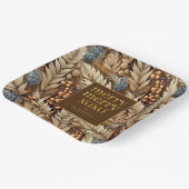 Earth Tonesのメリークリスマスパターン#21 ID1009 ペーパープレート (傾斜あり)