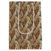 Earth Tonesのメリークリスマスパターン#21 ID1009 ミディアムペーパーバッグ (裏面)