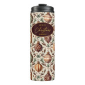 Earth Tonesクリスマスパターン#12 ID1009 タンブラー (正面)