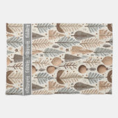 Earth Tonesクリスマスパターン#25 ID1009 キッチンタオル (横)