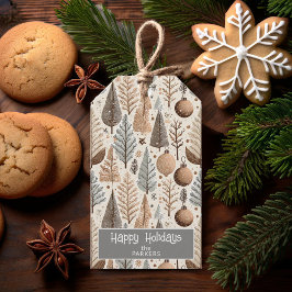 Earth Tonesクリスマスパターン#25 ID1009 ギフトタグ