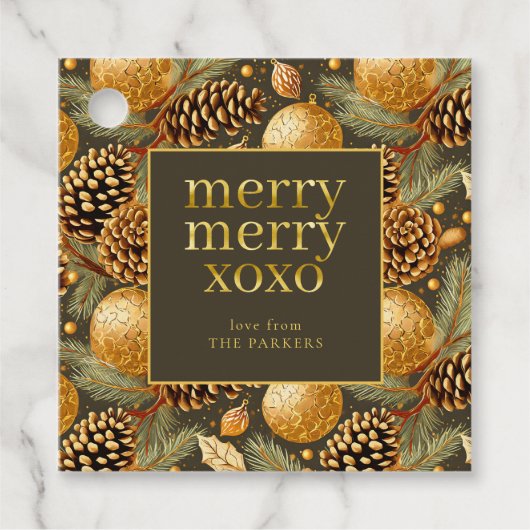 Earth Tonesクリスマスパターン#29 ID1009 フェイバータグ (正面)