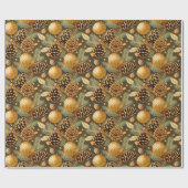 Earth Tonesクリスマスパターン#29 ID1009 ラッピングペーパー (フラット)