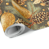 Earth Tonesクリスマスパターン#29 ID1009 ラッピングペーパー (ロールコーナー)