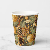 Earth Tonesクリスマスパターン#29 ID1009 紙コップ (裏面)