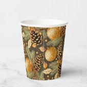 Earth Tonesクリスマスパターン#29 ID1009 紙コップ (右)