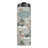 Earth Tonesクリスマスパターン#2 ID1009 タンブラー (正面)
