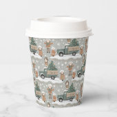 Earth Tonesクリスマスパターン#2 ID1009 紙コップ (裏面)