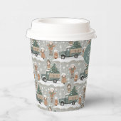 Earth Tonesクリスマスパターン#2 ID1009 紙コップ (右)