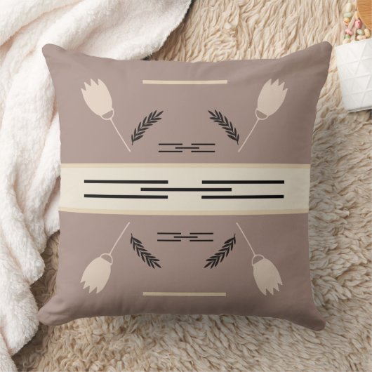 Earth Tonesジオメト素朴リ装飾用クッション クッション (ブランケット)