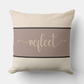 Earth Tonesスクリプトの「反射」装飾用クッション クッション (正面)