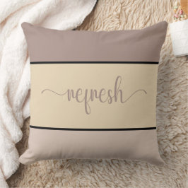 Earth Tonesスクリプトの「更新」装飾用クッション クッション