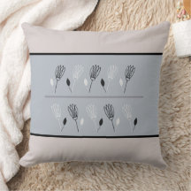 Earth Tonesフローラと離れPattern装飾用クッション