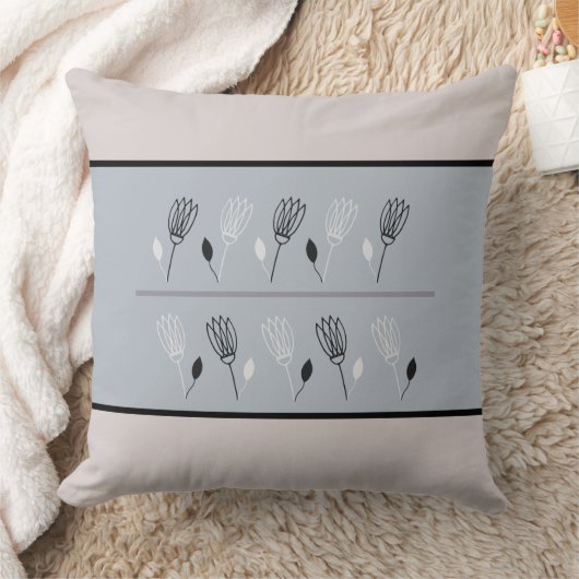 Earth Tonesフローラと離れPattern装飾用クッション クッション (ブランケット)