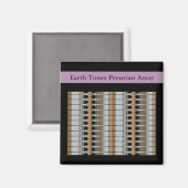 Earth Tonesペルーアレイ磁石2x2正方形 マグネット (正面/裏面)