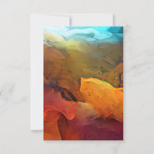 Earth Tones抽象芸術から空 招待状 (正面)
